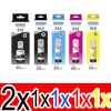 6 Pack Genuine Epson T512 Ink Bottle Set (2BK,1PBK,1C,1M,1Y) 