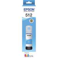 1 x Genuine Epson T512 Cyan Ink Bottle 