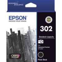 1 x Genuine Epson 302 Photo Black Ink Cartridge Standard Yield