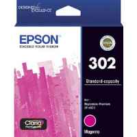 1 x Genuine Epson 302 Magenta Ink Cartridge Standard Yield