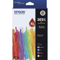 1 x Genuine Epson 302XL Ink Cartridge Value Pack