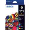 1 x Genuine Epson 202 4 Colour BCMY Ink Cartridge Value Pack Standard Yield