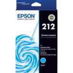1 x Genuine Epson 212 Cyan Ink Cartridge Standard Yield