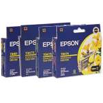 4 Pack Genuine Epson T0461 T0472 T0473 T0474 Ink Cartridge Set (1BK,1C,1M,1Y)