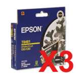 3 x Genuine Epson T0461 Black Ink Cartridge