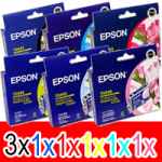 8 Pack Genuine Epson T0491 T0492 T0493 T0494 T0495 T0496 Ink Cartridge Set (3BK,1C,1M,1Y,1LC,1LM)