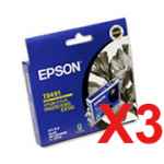 3 x Genuine Epson T0491 Black Ink Cartridge