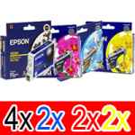 10 Pack Genuine Epson T0561 T0562 T0563 T0564 Ink Cartridge Set (4BK,2C,2M,2Y)