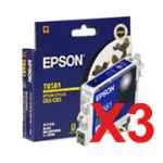 3 x Genuine Epson T0561 Black Ink Cartridge