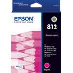 1 x Genuine Epson 812 Magenta Ink Cartridge Standard Yield