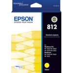 1 x Genuine Epson 812 Yellow Ink Cartridge Standard Yield