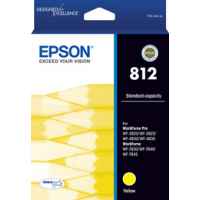 1 x Genuine Epson 812 Yellow Ink Cartridge Standard Yield