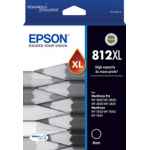 1 x Genuine Epson 812XL Black Ink Cartridge High Yield