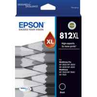 1 x Genuine Epson 812XL Black Ink Cartridge High Yield