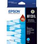 1 x Genuine Epson 812XL Cyan Ink Cartridge High Yield