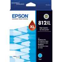 1 x Genuine Epson 812XL Cyan Ink Cartridge High Yield