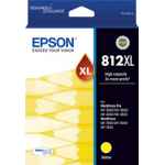 1 x Genuine Epson 812XL Yellow Ink Cartridge High Yield