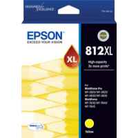 1 x Genuine Epson 812XL Yellow Ink Cartridge High Yield