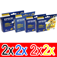 8 Pack Genuine Epson T0621 T0632 T0633 T0634 Ink Cartridge Set (2BK,2C,2M,2Y)