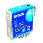 1 x Genuine Epson T0752 Cyan Ink Cartridge