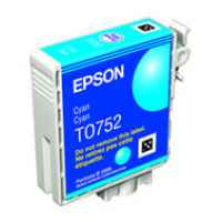 1 x Genuine Epson T0752 Cyan Ink Cartridge