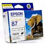 1 x Genuine Epson T0870 Gloss Optimiser Ink Cartridge