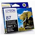 1 x Genuine Epson T0871 Poto Black Ink Cartridge