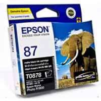 1 x Genuine Epson T0878 Matte Black Ink Cartridge