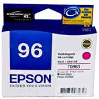 1 x Genuine Epson T0963 Vivid Magenta Ink Cartridge