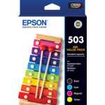 1 x Genuine Epson 503 4 Colour BCMY Ink Cartridge Value Pack Standard Yield