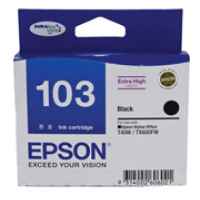 1 x Genuine Epson T1031 103 Black Ink Cartridge Extra High Yield