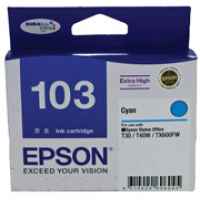 1 x Genuine Epson T1032 103 Cyan Ink Cartridge Extra High Yield