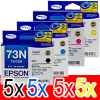 20 Pack Genuine Epson 73N T1051 T1052 T1053 T1054 Ink Cartridge Set (5BK,5C,5M,5Y)