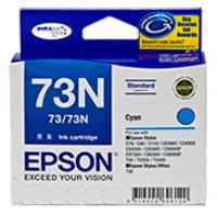 1 x Genuine Epson T0732 T1052 73N Cyan Ink Cartridge