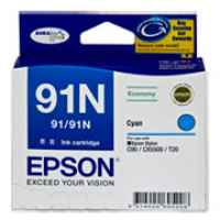 1 x Genuine Epson T1072 91N Cyan Ink Cartridge