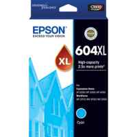 1 x Genuine Epson 604XL Cyan Ink Cartridge High Yield