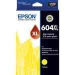 1 x Genuine Epson 604XL Yellow Ink Cartridge High Yield