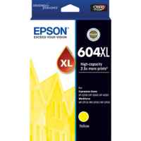 1 x Genuine Epson 604XL Yellow Ink Cartridge High Yield