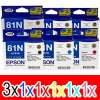 8 Pack Genuine Epson 81N T1111 T1112 T1113 T1114 T1115 T1116 Ink Cartridge Set (3BK,1C,1M,1Y,1LC,1LM) High Yield