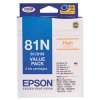 1 x Genuine Epson 81N T1111 T1112 T1113 T1114 T1115 T1116 Ink Cartridge Value Pack High Yield