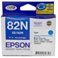 1 x Genuine Epson T1122 82N Cyan Ink Cartridge