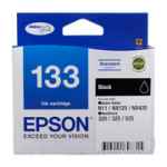 1 x Genuine Epson T1331 133 Black Ink Cartridge Standard Yield
