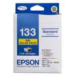 1 x Genuine Epson 133 T1331 T1332 T1333 T1334 Ink Cartridge Value Pack Standard Yield