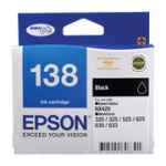 1 x Genuine Epson T1381 138 Black Ink Cartridge High Yield