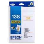 1 x Genuine Epson 138 T1381 T1382 T1383 T1384 Ink Cartridge Value Pack High Yield
