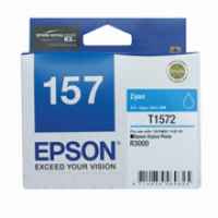 1 x Genuine Epson T1572 157 Cyan Ink Cartridge