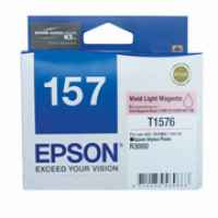 1 x Genuine Epson T1576 157 Light Magenta Ink Cartridge