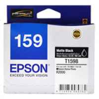 1 x Genuine Epson T1598 159 Matte Black Ink Cartridge