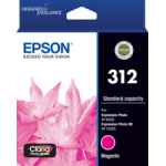 1 x Genuine Epson 312 Magenta Ink Cartridge Standard Yield