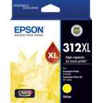 1 x Genuine Epson 312XL Yellow Ink Cartridge High Yield